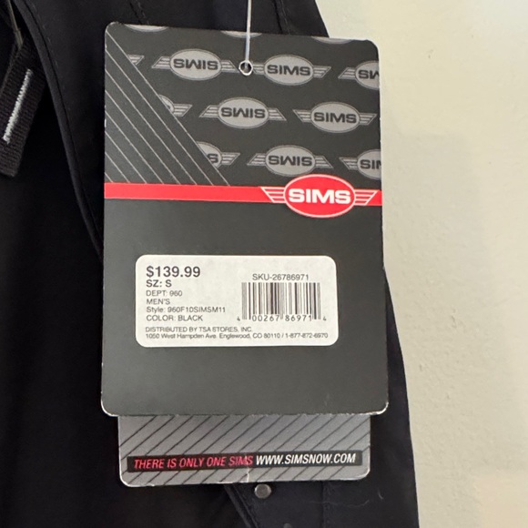 Sims Men's Black Snowboard/Ski Pants -Small - Picture 3 of 16